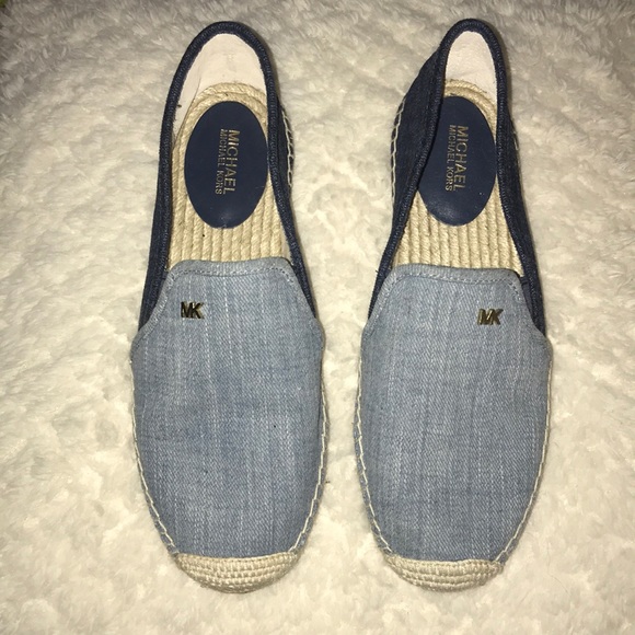 denim espadrille flats